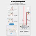 thumbnail image 4 of Panel De Interruptor De Luz Wifi, Trabajo De Vidrio Con O Sin Cable Neutro, Interruptor Inteligente De 1/2/3 Gang Us Compatible Con Google Home Echo matsuzay EL017469-04, 4 of 5