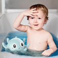 thumbnail image 4 of Bañera para niños de 1 a 3 años, divertido juguete de bañera, aspersor de inducción Azul, 4 of 9