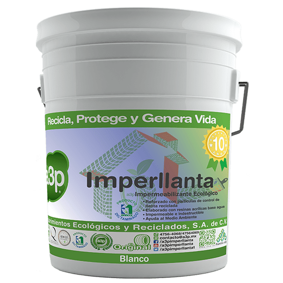 Impermeabilizante para techos a3p Imperllanta Cubeta de 19 litros