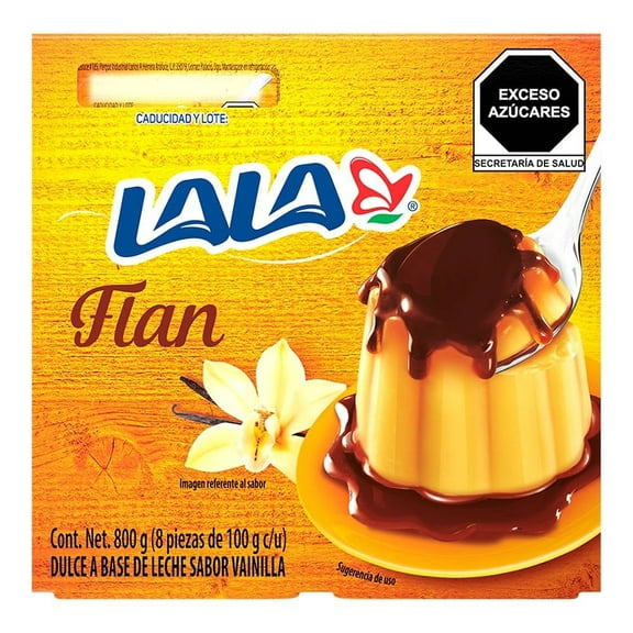 Flan de Vainilla Lala 8 pzas x 100 g