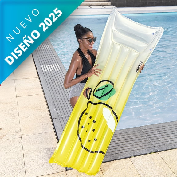 Cama Montable Inflable De Limón Bestway Plástico Resistente