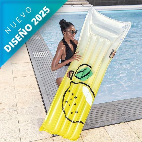 Cama Montable Inflable De Limón Bestway Plástico Resistente