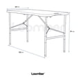 thumbnail image 3 of Mesa Plegable Blanca 122 cm LOOMBER, 3 of 7