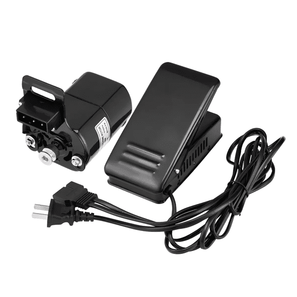 Motor Y Pedal Para Máquina De Coser Domestica Singer 110v Malubero NEGRO