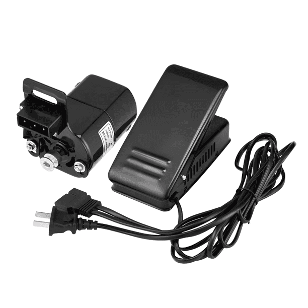 Motor Y Pedal Para Máquina De Coser Domestica Singer 110v Malubero NEGRO