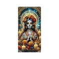 thumbnail image 2 of Decoraciones de Halloween, 35 x 71 pulgadas, cubierta de puerta de Halloween y Día de Muertos, decoración de puerta de Halloween y Día de Muertos, decoración de fiesta de festival, cubierta de puerta, 2 of 6