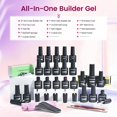 thumbnail image 2 of Kit de uñas Builder Gel JODSONE con luz UV, 21 colores y accesorios, 2 of 8