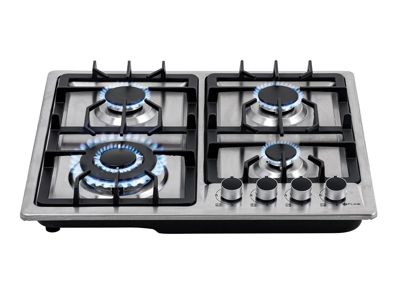 Parrilla de Gas empotrable Fline Malmo 4 Acero inoxidable 58 cm