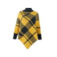 thumbnail image 1 of Minnieouse Capa de mujer portátil con estilo de moda invierno otoño reemplazo térmico cálido mantener punto niñas capa abrigo ropa Abrigos y chamarras Amarillo, 1 of 6