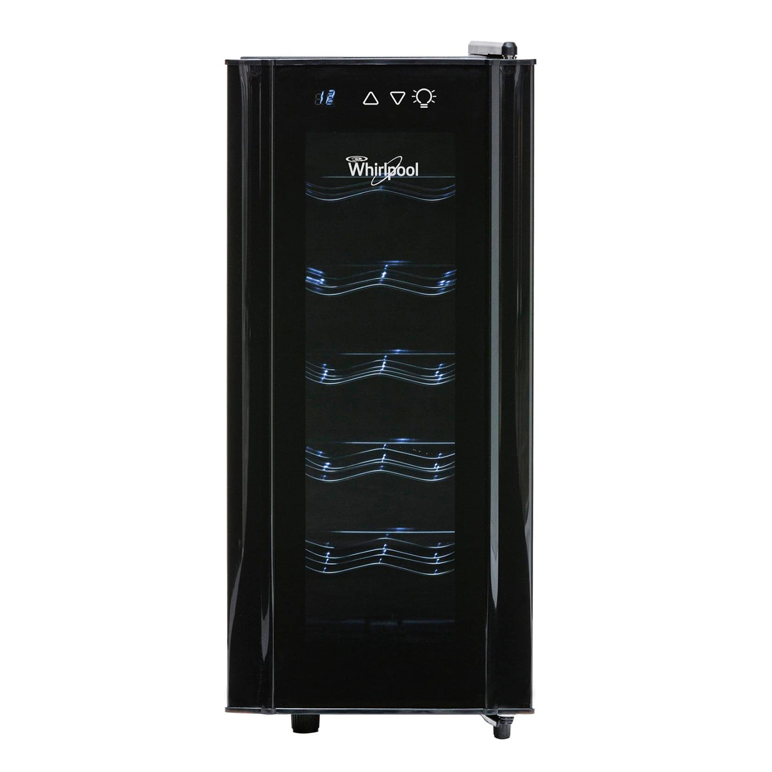 Cava de Vino Whirlpool 12 Botellas Temperatura Ajustable WW2001B Color: negro