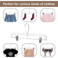 thumbnail image 3 of Perchas para pantalones con pinzas House Day plástico Paquete de 12 transparentes 14 pulgadas, 3 of 8