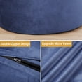 thumbnail image 4 of Yeshouse Sillón puf gigante de 1,2 m con relleno, sofá puf redondo de terciopelo para adultos y adolescentes, puf grande y suave para dormitorio o sala de estar, 4 of 8