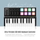 thumbnail image 4 of Controlador MIDI WORLDE Panda MINI Controlador de teclado MIDI USB ultraportátil de 25 teclas 8 almohadillas de disparo retroiluminadas coloridas, 4 of 6