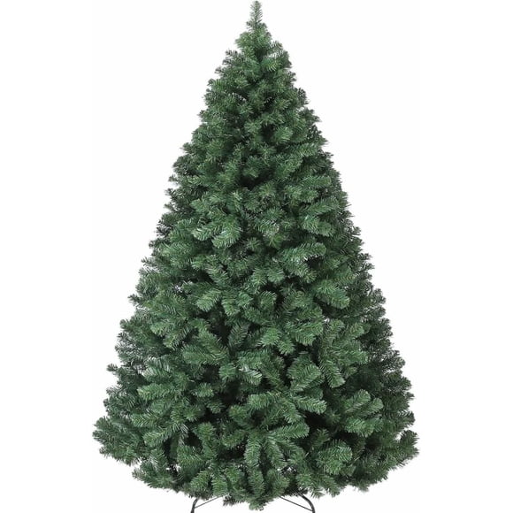 6-foot artificial premium spruce christmas tree con metal hinges y collapsible base para oficina y home decor
