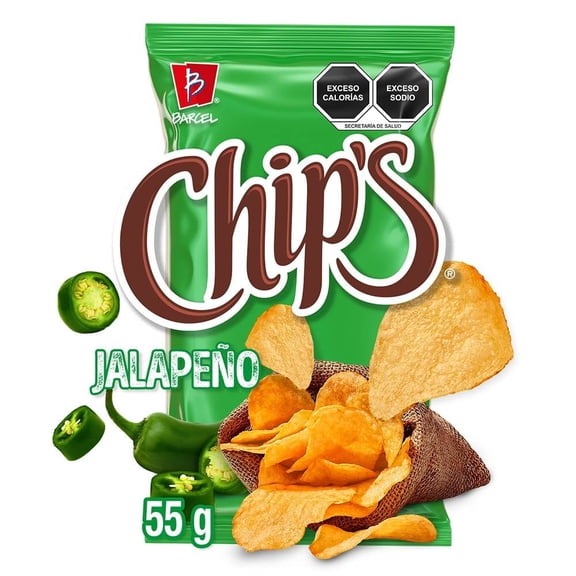 Papas Barcel Chip's jalapeño 55 g