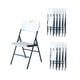 thumbnail image 1 of Sillas Plegables Blancas Paquete 10 piezas LOOMBER, 1 of 6
