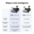 thumbnail image 3 of DJI Mic Mini 2S (2 TX+1 RX+Estuche de Carga), cancelación de Ruido con IA | Micrófono Bluetooth, almacenamiento interno 28 h, grabación interna flotante de 32 bits, ligero y compacto, batería de 40 h, 3 of 9