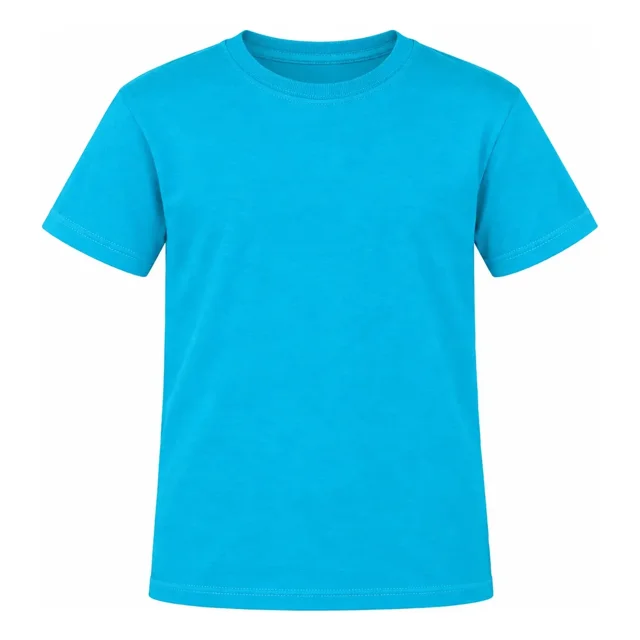 Playera para niño Optima lisa de algodón cuello redondo infantil y juvenil