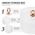 thumbnail image 3 of SOPOTUTU Caja Transparente Para Joyería De 3 Niveles Con 32 Compartimentos Para Hogar, 3 of 8