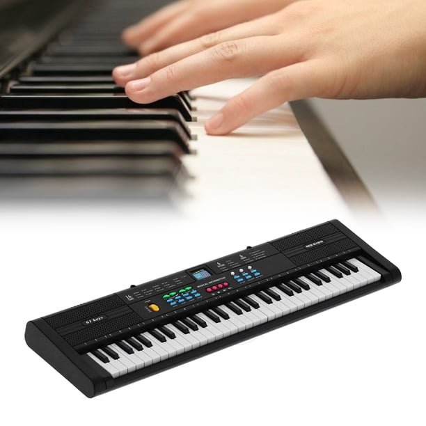 Teclado Eléctrico Con USB, Piano Multifuncional 6 Canciones de Demostracióno Instrumento de Piano de Teclado Para Estudio para piano multifuncional