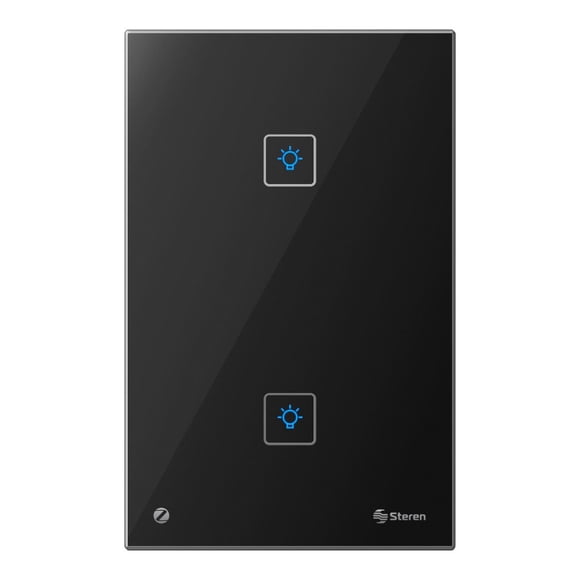 STEREN Apagador Zigbee* touch, negro SHOME-Z302NE