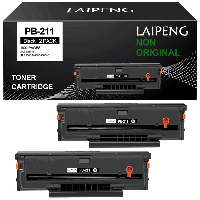 Cartucho de Tóner LAIPENG PB-211 Negro Paquete de 2 1600 Páginas