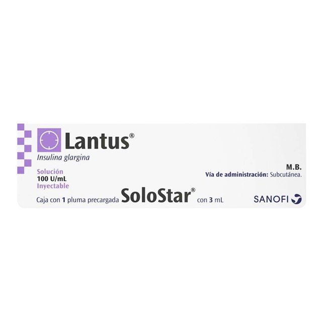 Lantus SoloStar solución inyectable 100 UI cartucho 3 ml
