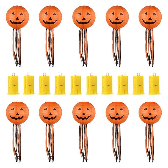 Linterna de papel de 20 piezas para decoraciones de Halloween