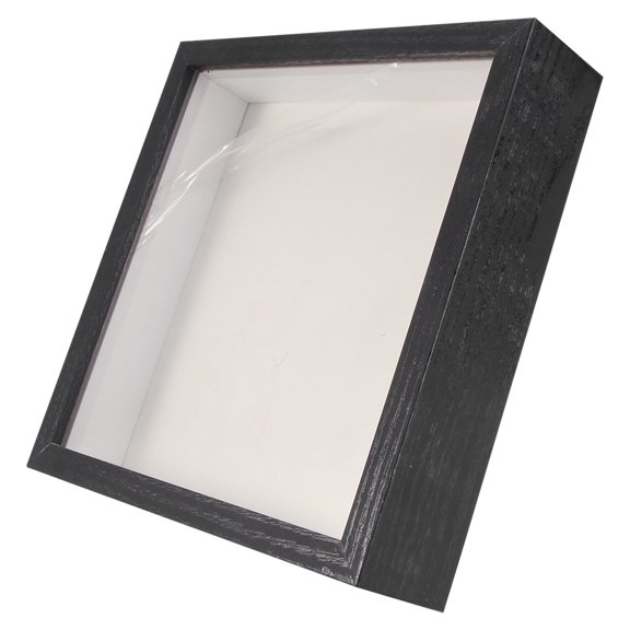 WRITWAA 1Ud Marco Decorativo Negro De Vidrio Para Fotos Y Exhibición De Especimenes