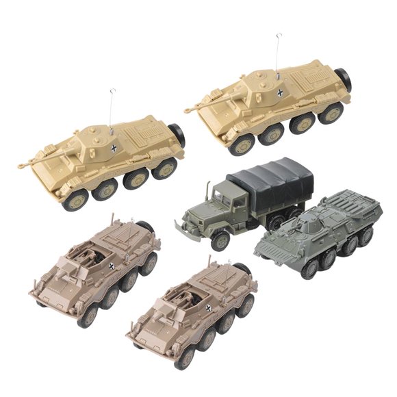 Paquete de 6 camiones cisterna Mundial 1:72 Battle 4D Assembly Model Kit Juguetes