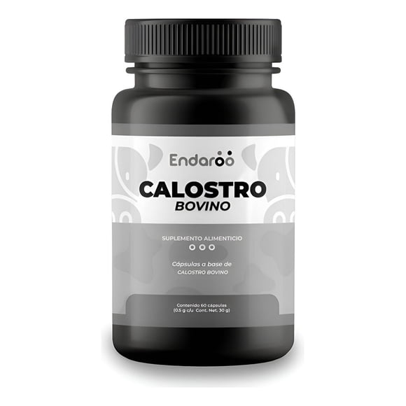 Calostro Bovino 60 Cápsulas 1000 Mg Suplemento Sin Sabor Sin Sabor