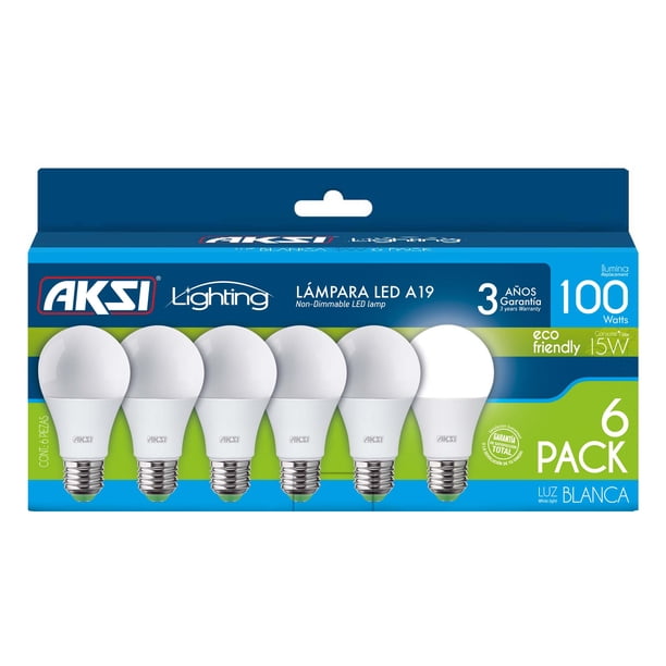 Aksi Foco LED 6Pack Eco 15W Luz Blanca