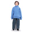 thumbnail image 2 of Casa De Muñecas 1:12, Figuras De Hombre Joven, Personas De Porcelana En Miniatura Con Decoración De Suéter Azul, 2 of 7