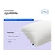 thumbnail image 3 of Almohada Ajustable Suave Luuna, 2 Pack, Relleno 100% Memory Foam Triturado Ajustable, Funda Lavable, blanco Estándar, 3 of 9