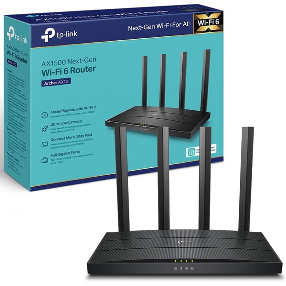 TP-LINK Archer AX12 Router Inalambrico AX1500 Dual Band WiFi 6 802.11