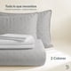 thumbnail image 2 of Edredón King Size Dreamlab 7 piezas Gris Claro / Blanco, 2 of 10