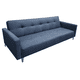 thumbnail image 3 of Sofa Cama Reclinable EL BAZAR STORE Paris Lino Azul Marino Futon 3 Posiciones Moderno Abotonado, 3 of 7