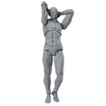 thumbnail image 4 of Modelos de cuerpo humano de PVC, maniquíes articulados Maniquíes articulados de cuerpo humano Modelos de figuras de acción móviles Integración perfecta, 4 of 7