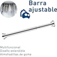 thumbnail image 2 of Tubo para Cortina Bluelander Ajustable y Retráctil, Acero Inoxidable, para Balcones, Armarios y Baños, 2 of 5