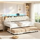 thumbnail image 1 of Wumubs Sofá Cama con Nido y Cabecera con Almacenamiento, Tapizado con Estación de Carga y Luces LED, 1 of 8