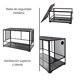 thumbnail image 5 of REPTI ZOO Terrario de Vidrio para Reptiles, Grande Doble puerta frontal antiescapes, 250Lt 91cm X 45cm X 60cm, Acua terrario de Cristal, Reptile Enclosure Knock-Down, terrario reptiles, 5 of 11