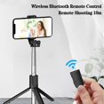 thumbnail image 3 of Trípode para selfie Stick, 3 en 1, Bluetooth, extensible, telescópico, ajustable, monopié, 3 of 5