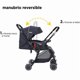 thumbnail image 5 of Carriola con Asa Reversible D´Bebé Lu Baby Negro, 5 of 7