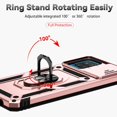 thumbnail image 2 of Estuche GANGXUN para Samsung Galaxy A12, soporte giratorio 360°, estilo mecánico y magnético, 2 of 5