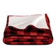 thumbnail image 1 of Bare Home Manta de Cama de Felpa Sherpa Mullida y Suave, Reversible, Liviana, Tamaño Matrimonial/queen, Cuadros Escoceses, Rojo/negro, 1 of 1