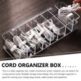thumbnail image 3 of FOMIYES Caja Para Guardar Cables Y Cargadores Transparente Con Secciones Para Organización Rápida, 3 of 7
