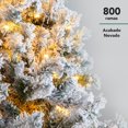 thumbnail image 3 of Pino de Navidad Nevado 1.80 m con 800 Ramas Decoración, 3 of 5