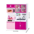 thumbnail image 2 of Minicocina rosa para niños pequeños | Juguete de cocina realista con accesorios | Juego educativo de interior para niños y niñas, 2 of 6