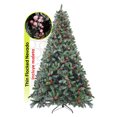 thumbnail image 1 of Árbol De Navidad Nevado Premium * Con Berries Y Piñas * Arizona Cypress De 2.2m De Alto Artego Thin Flocked Nevado Pino Artificial Frondoso + Maleta Transportadora Christmas Tree Decoración Navideña, 1 of 7