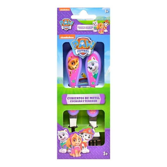 Cubiertos Spin Master Nickelodeon Paw Patrol Morados 2 pzas